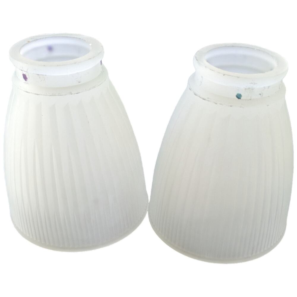 Frosted Glass Shade Ceiling Fan from HUNTER Ribbed Cone Replacement Lamp